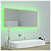 Specchio da Bagno LED Rovere Sonoma 100x8,5x37 cm in Acrilico - Foto miniatura 4