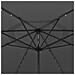 Ombrellone da Giardino con Luci LED 400 cm Antracite - Foto miniatura 3