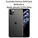 Custodia Tpu Silicone Lite Cover Soft-case Per Apple Iphone 11 Pro Max Black - Foto miniatura 2