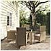 Set Mobili Da Pranzo Giardino 5 Pz Con Cuscini Polyrattan Beige - Foto miniatura 1