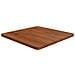 Piano Tavolo Quadrato Marrone Scuro 60x60x2,5cm Rovere Trattato - Foto miniatura 1