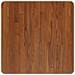 Piano Tavolo Quadrato Marrone Scuro 60x60x2,5cm Rovere Trattato - Foto miniatura 3