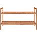 Scarpiera 69x27x41 Cm In Legno Massello Di Noce - Foto miniatura 3