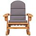 Sedia A Dondolo Adirondack Con Cuscini Legno Massello Di Acacia - Foto miniatura 3