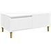 Tavolino Da Salotto Bianco 90x50x36,5 Cm In Legno Multistrato - Foto miniatura 2