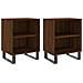 Comodini Rovere Marrone 2 Pz 40x30x50 Cm In Legno Multistrato - Foto miniatura 1