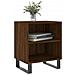 Comodini Rovere Marrone 2 Pz 40x30x50 Cm In Legno Multistrato - Foto miniatura 2