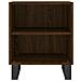 Comodini Rovere Marrone 2 Pz 40x30x50 Cm In Legno Multistrato - Foto miniatura 4