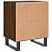 Comodini Rovere Marrone 2 Pz 40x30x50 Cm In Legno Multistrato - Foto miniatura 6
