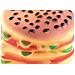 Set 2 Pezzi Gioco Pet Modello Food Hamburger Resistente Per Animali Domestici - Foto miniatura 3