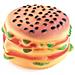 Set 2 Pezzi Gioco Pet Modello Food Hamburger Resistente Per Animali Domestici - Foto miniatura 4