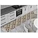 Tappeto Passatoia Cucina Antiscivolo Sottolavello Digitale Dis. Maiolica Marrone 50x90 Marrone - Foto miniatura 1