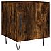 Comodino Rovere Fumo 40x40x50 Cm In Legno Multistrato - Foto miniatura 2