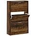 Scarpiera Rovere Fumo 63x24x103 Cm In Legno Multistrato - Foto miniatura 2