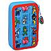 Astuccio Doppio Pj Masks 12.5 X 19.5 X 4 Cm Azzurro (28 Pcs) - Foto miniatura 5