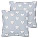 Set Di 2 Cuscini Gazania Cotone 45 X 45 Cm Grigio Chiaro - Foto miniatura 4