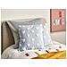 Set Di 2 Cuscini Gazania Cotone 45 X 45 Cm Grigio Chiaro - Foto miniatura 8