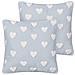 Set Di 2 Cuscini Gazania Cotone 45 X 45 Cm Grigio Chiaro - Foto miniatura 9