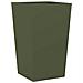 Fioriere da Giardino 2 pz Verde Oliva 45x45x75 cm in Acciaio - Foto miniatura 6