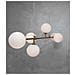 Lampadario A Sospensione 6 Sfere Sfera In Vetro Bianco Attacco G9 Moderno - Foto miniatura 2
