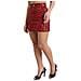 Minigonna A Vita Alta In Cotone Con Stampa Leopardata Rossa - It40-s - Foto miniatura 2