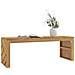 Tavolino Da Salotto 110x35x38 Cm In Legno Massello Di Teak - Foto miniatura 1
