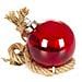 Palla Decorativa Di Natale Da 9 Cm Con 14 Led. Corda Naturale Per Appendere Di 60 Cm. - Foto miniatura 1