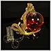 Palla Decorativa Di Natale Da 9 Cm Con 14 Led. Corda Naturale Per Appendere Di 60 Cm. - Foto miniatura 2