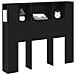 Testata Armadio  Nera Rovere 120x19x104,5 cm Legno ingegnerizzato - Foto miniatura 3
