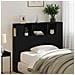 Testata Armadio  Nera Rovere 120x19x104,5 cm Legno ingegnerizzato - Foto miniatura 4