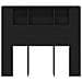 Testata Armadio  Nera Rovere 120x19x104,5 cm Legno ingegnerizzato - Foto miniatura 6