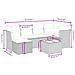 Set Divani da Giardino con Cuscini 7pz Nero Polyrattan - Foto miniatura 4