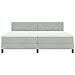 Letto Box Spring  con Materasso Grigio Chiaro 200x200 cm Velluto - Foto miniatura 8