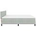 Letto Box Spring  con Materasso Grigio Chiaro 200x200 cm Velluto - Foto miniatura 9