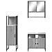 Set Mobili da Bagno 3 pz Grigio Sonoma in Legno Multistrato - Foto miniatura 6