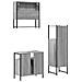 Set Mobili da Bagno 3 pz Grigio Sonoma in Legno Multistrato - Foto miniatura 8