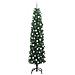 Albero di Natale pieghevole 300 LED e Set di Palline Verde 210 cm - Foto miniatura 3