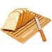 Tagliere Per Pane Con Coltello In Bambù 41x27cm Taglio Facile, Marrone / Beige - Foto miniatura 3