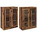 Armadi da Muro 2 pcs Legno vecchio 69.5 x 34 x 90 cm - Foto miniatura 1