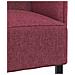 Divano alto Rosso vino 109 x 56 x 121 cm Tessuto - Foto miniatura 8