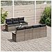 Set Divano da Giardino con cuscino 8 pcs Grigio 55 x 55 x 37 cm - Foto miniatura 3