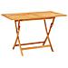 Set da Pranzo per Giardino 5 pz in Legno Massello di Teak - Foto miniatura 6