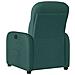 Poltrona Reclinabile in Tessuto Verde Scuro - Foto miniatura 5