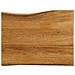 Piano per Tavolo 90x60x3,8cm Bordi Vivi in Legno Massello Mango - Foto miniatura 1