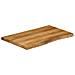 Piano per Tavolo 90x60x3,8cm Bordi Vivi in Legno Massello Mango - Foto miniatura 2