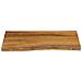 Piano per Tavolo 90x60x3,8cm Bordi Vivi in Legno Massello Mango - Foto miniatura 3