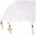 Parasol Balinese Crema 180-190 cm Cotone, legno massello - Foto miniatura 6