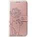 Custodia A Portafoglio Per Iphone 17 Pro Max Premium Design Fiori Farfalla, Rosa Champagne - Foto miniatura 1