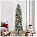 Albero di Natale Artificiale Sottile Verde e Bianco 240 cm - Foto miniatura 2
