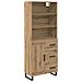 Credenza con cassetto Rovere artigianale 69,5 x 34 x 180 cm - Foto miniatura 1